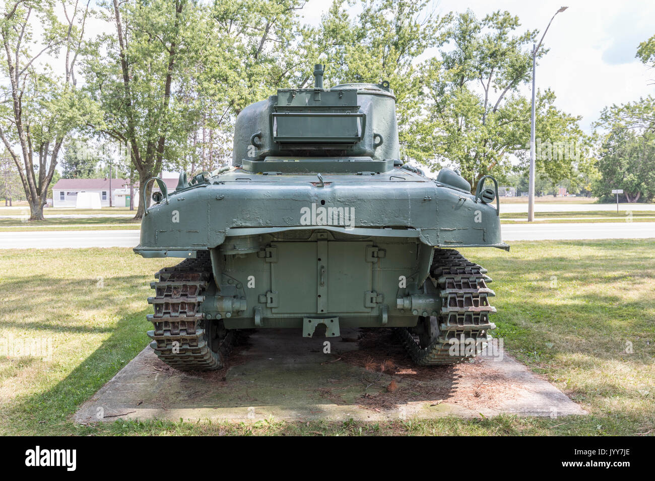 Canadian M4A1 Grizzly Tank Stock Photo