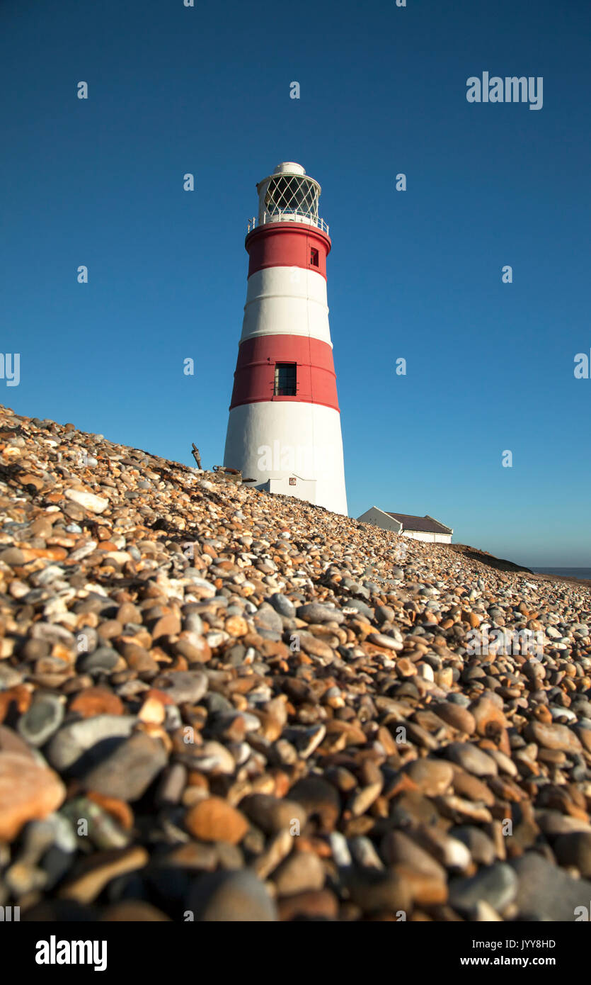 Orford Ness lighthouse on Englands Suffolk coast Stock Photo
