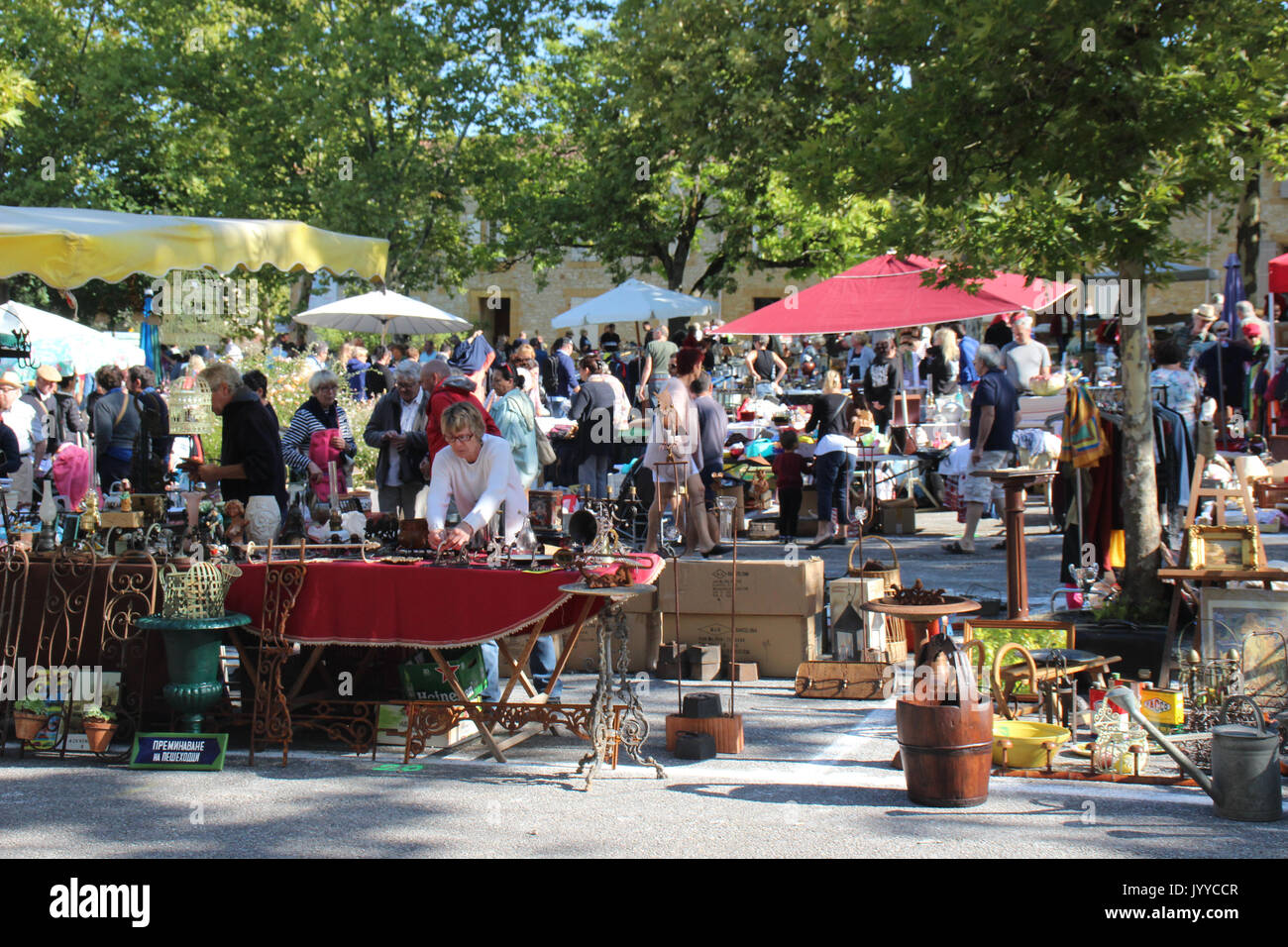 French Flea Market Stock Photo - Alamy