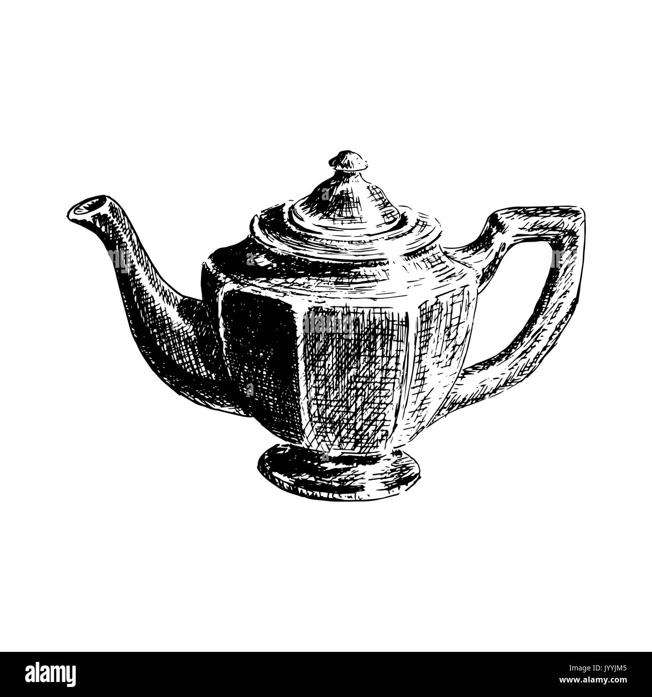 Funny kitchen pot character - pot vector illustration Stock Vector by  ©hanaschwarz 109140564