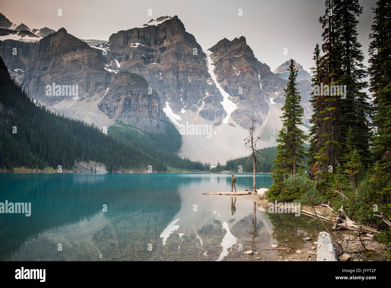 Moraine Lake Banff Canada Stock Photo