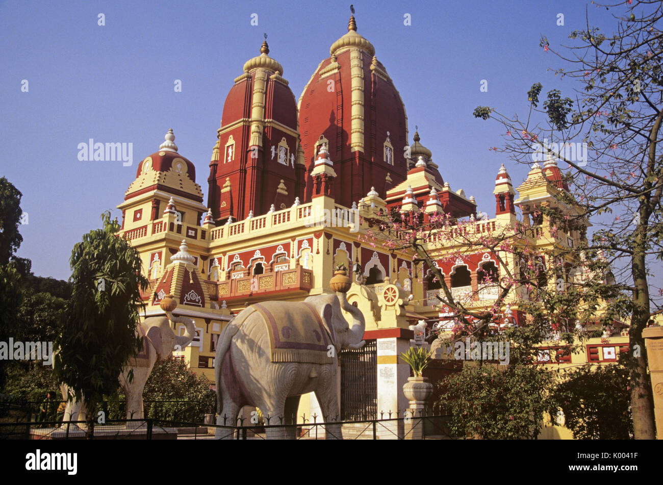 Laxminarayan (Lakshminarayan or Birla Mandir) Hindu temple, Delhi, India Stock Photo