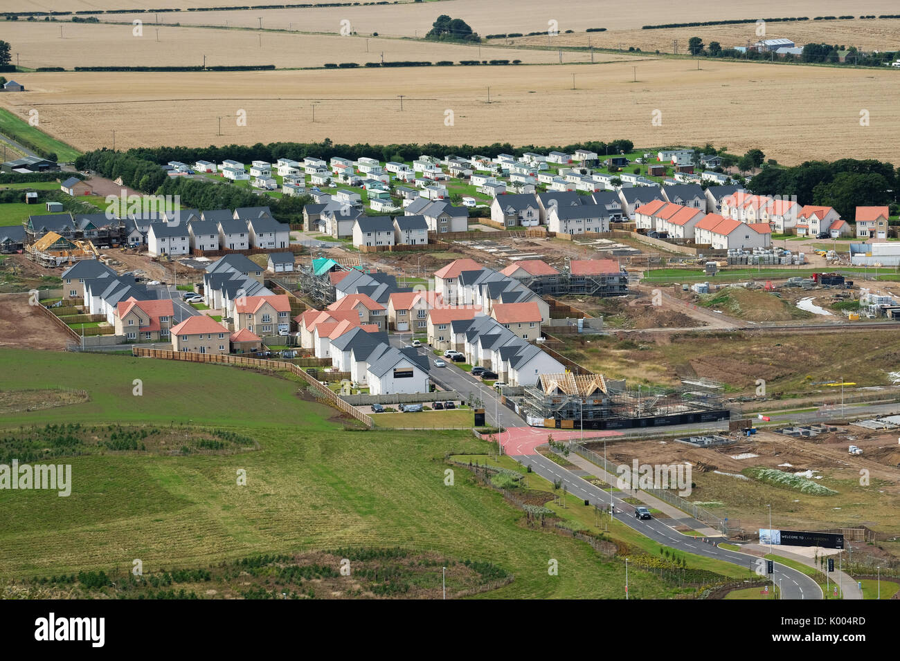 New housing development on the outskirts of North Berwick, East Lothian