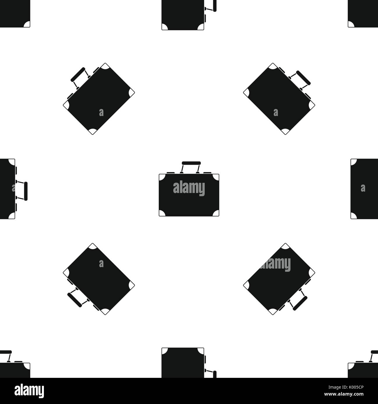 Travel bag pattern seamless black Stock Vector Image & Art - Alamy