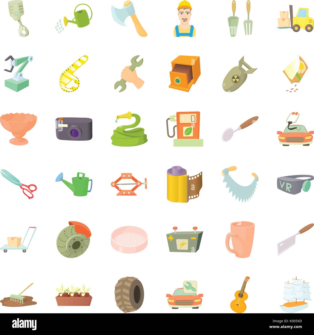 Good craft icons set, cartoon style Stock Vector Image & Art - Alamy