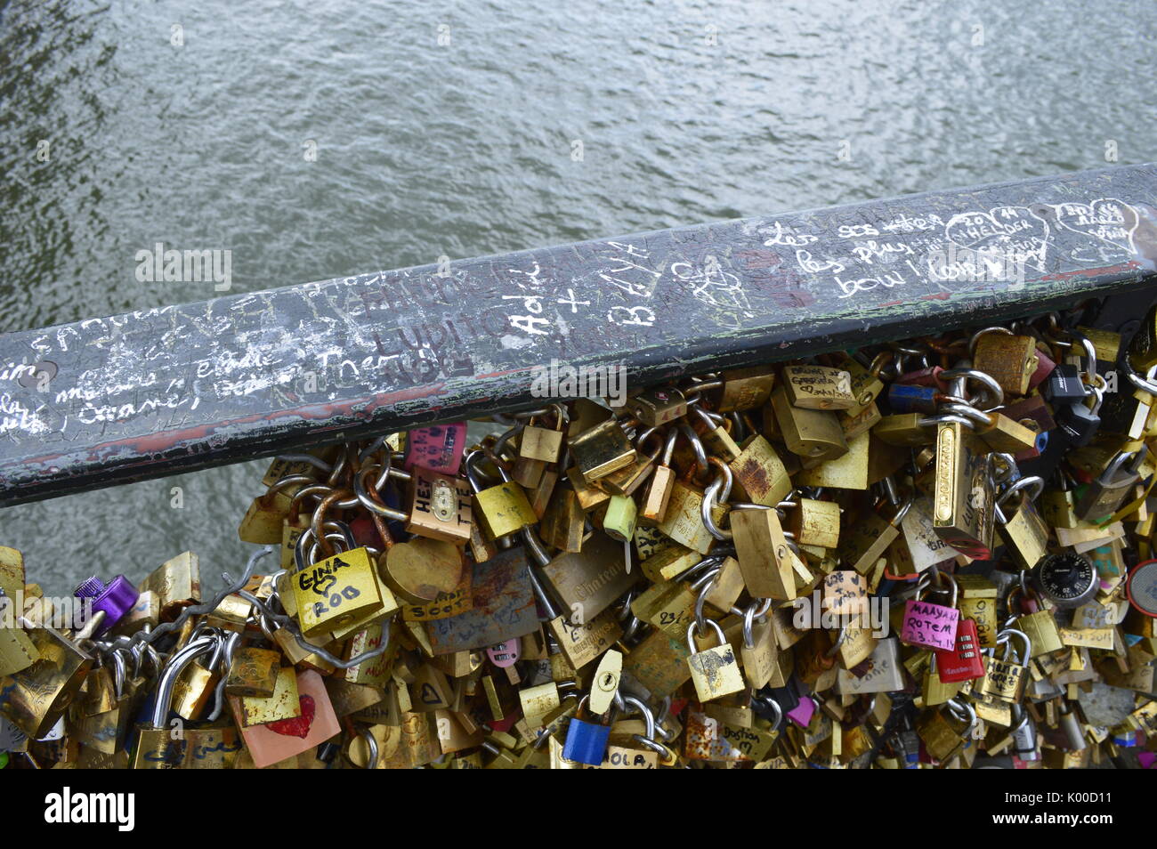 Paris Lock Bridge Stock Photo Alamy