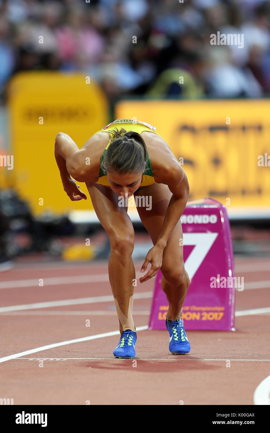 Egle BALCIUNAITE (Lithuania), competing in the 800m Women Heat 1 at the 2017, IAAF World Championships, Queen Elizabeth Olympic Park, Stratford, London, UK. Stock Photo