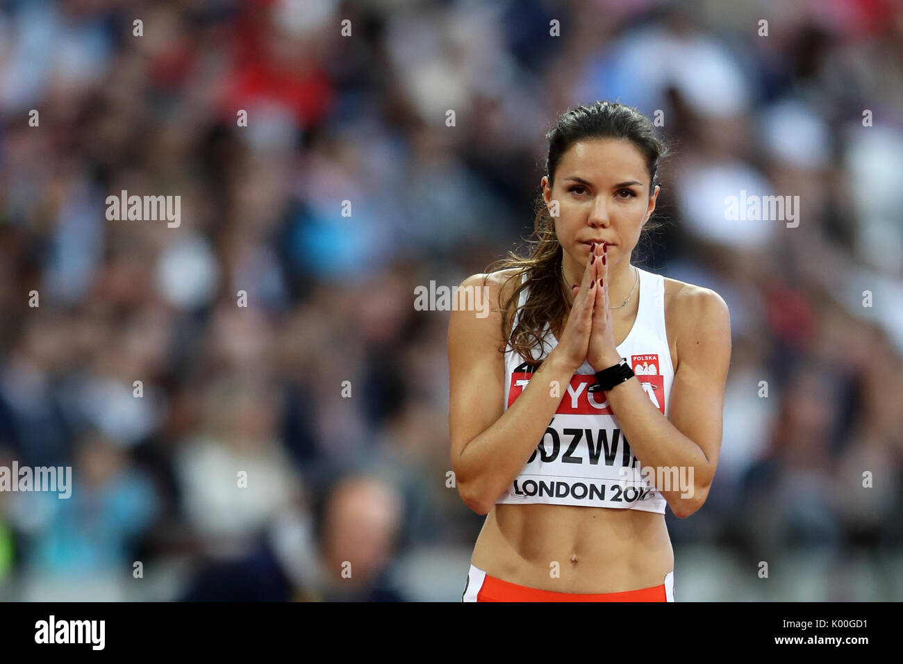 Joanna JOZWIK (Poland), competing in the 800m Women Heat 3 at the 2017