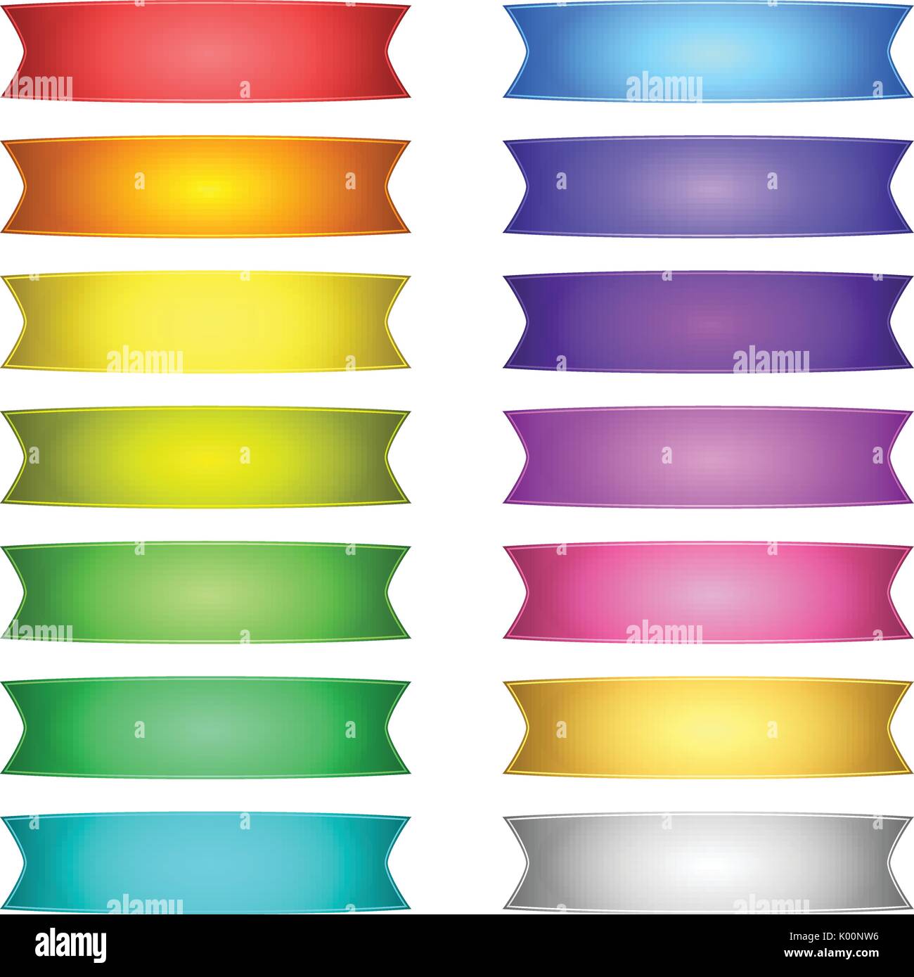 vector ribbons set Stock Vector Image & Art - Alamy