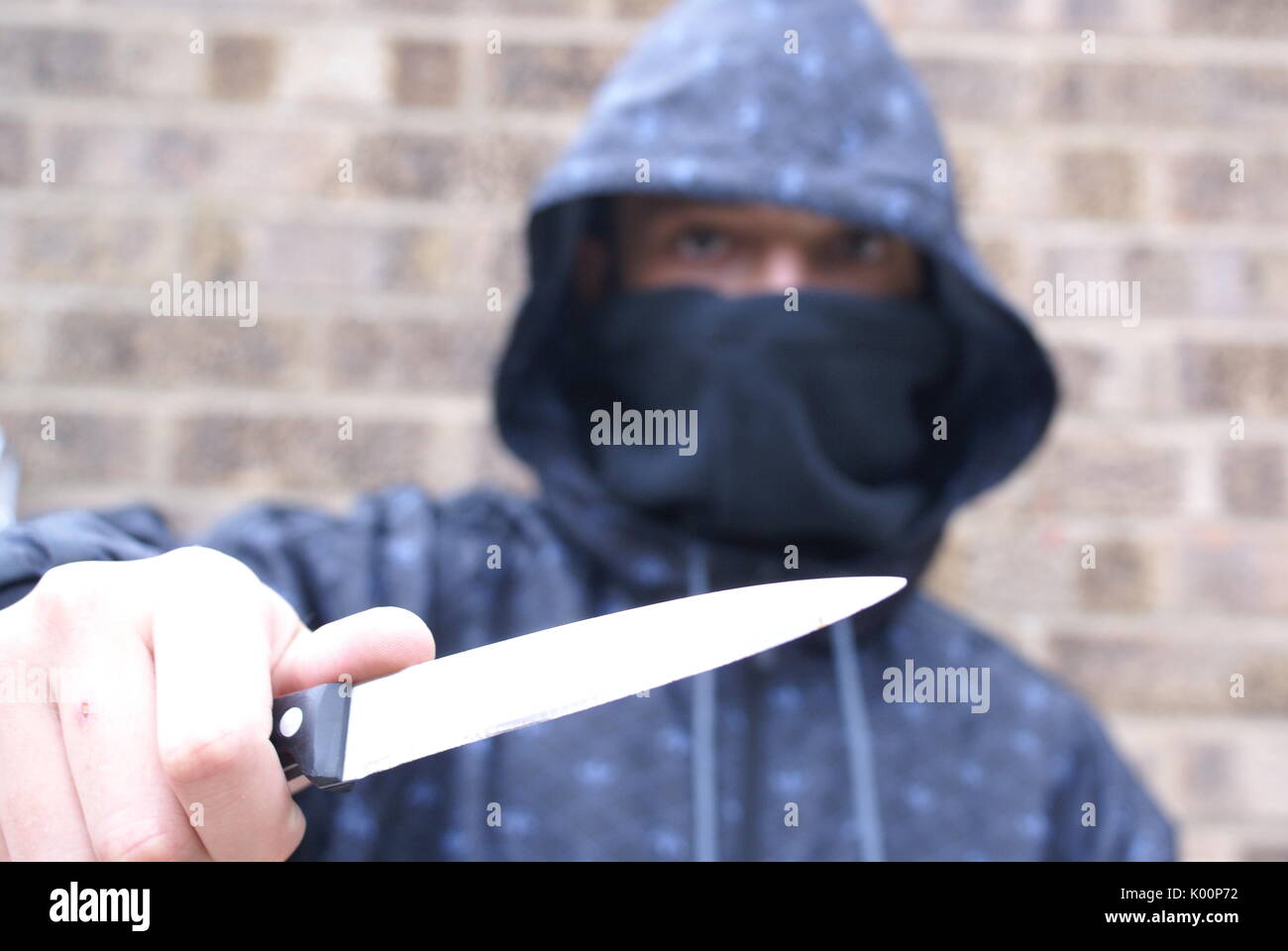knife crime, stop and search Stock Photo