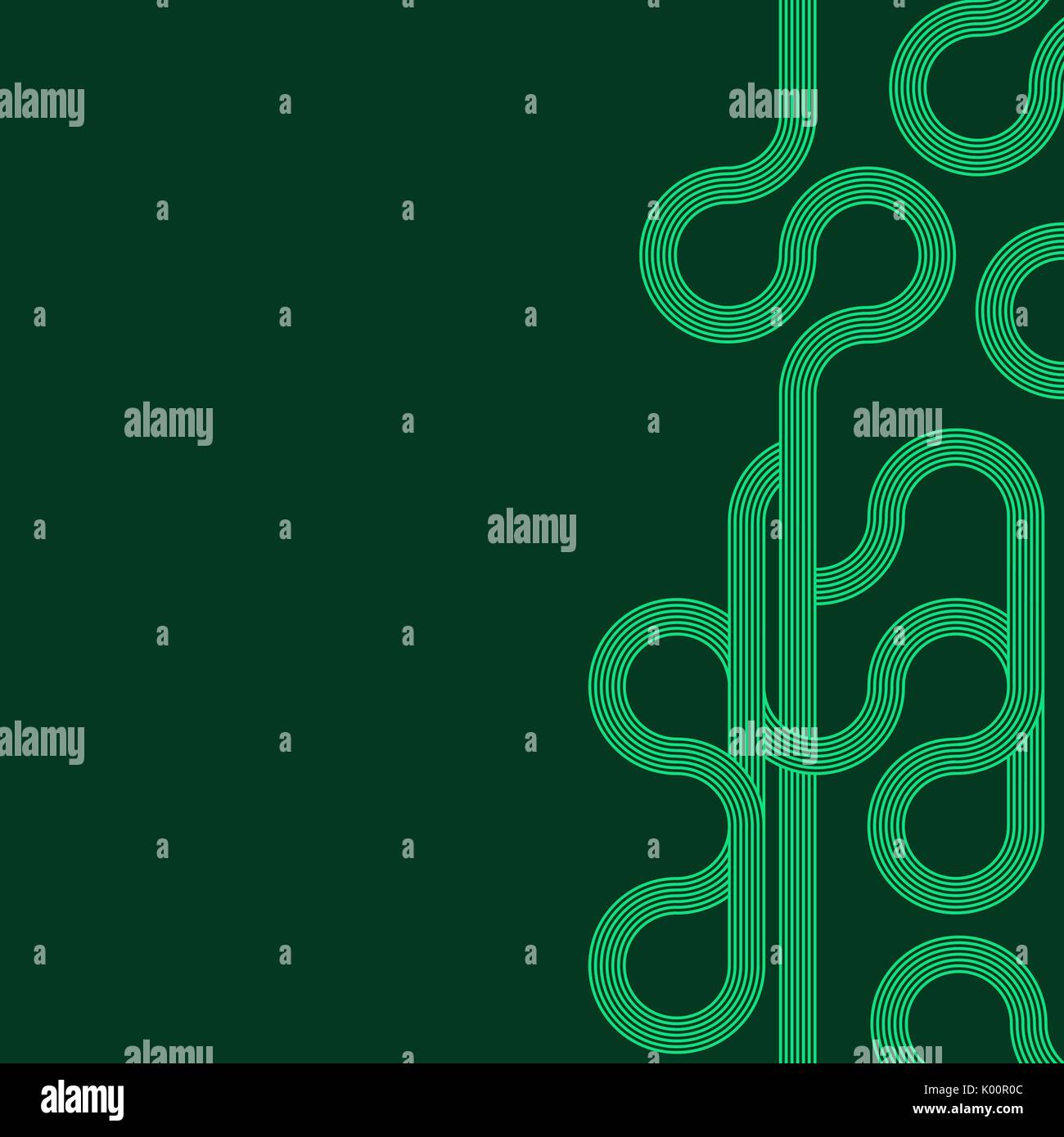 abstract vector background with stripes pattern - green Stock Vector