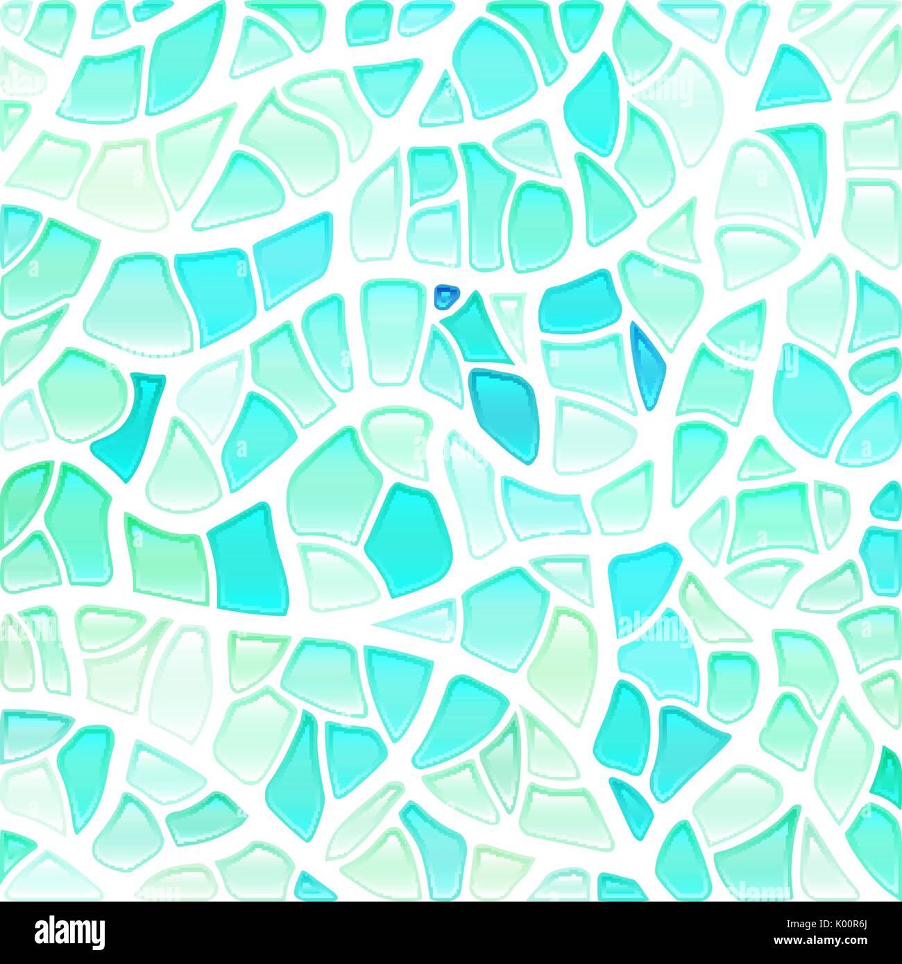abstract vector stained-glass mosaic background - light blue Stock ...