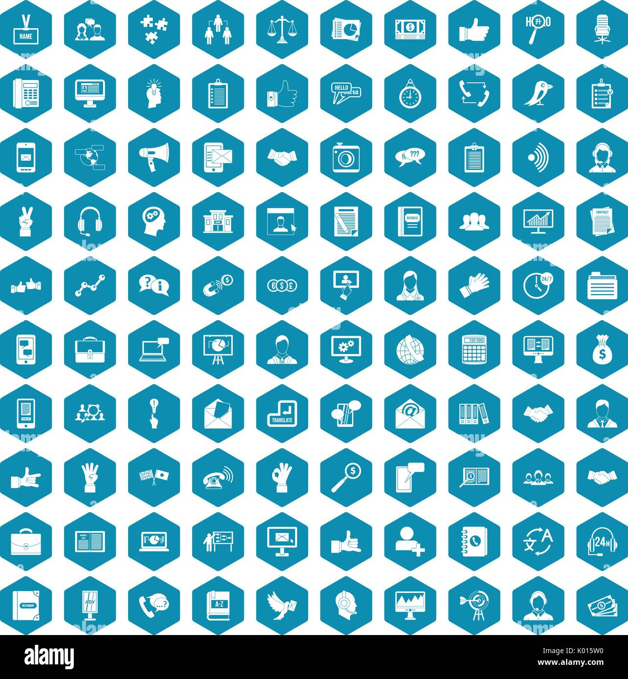 100 dialog icons sapphirine violet Stock Vector