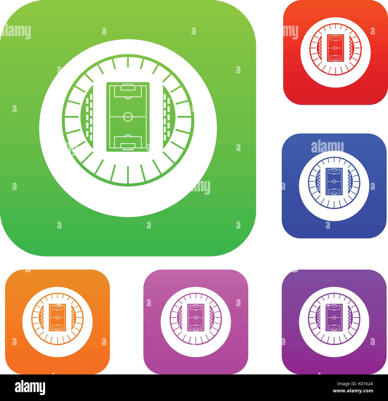 Round stadium top view set collection Stock Vector Image & Art - Alamy