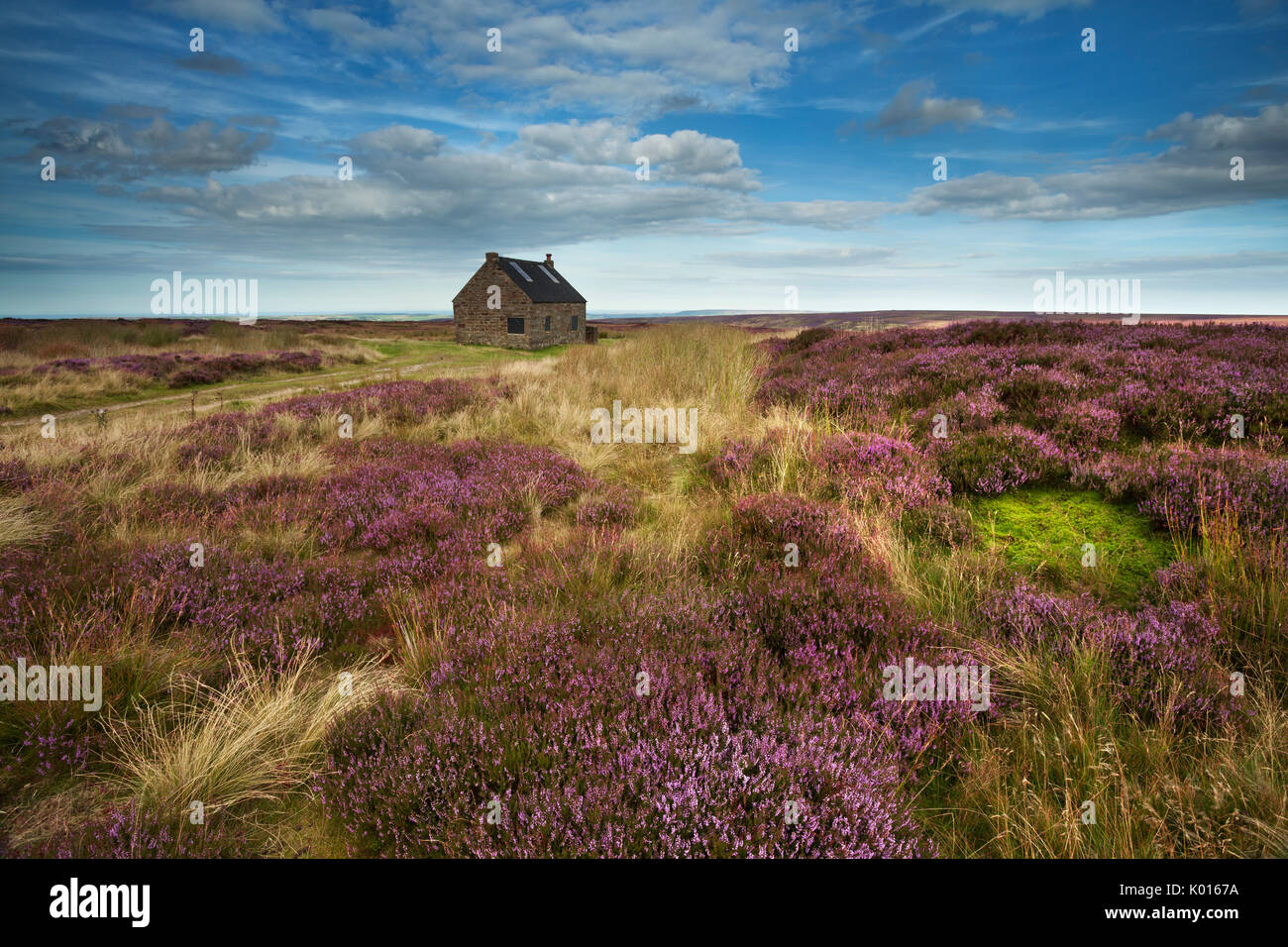 Trough House, Shooting Lodge above Fryupdale in the North York Moors. Stock Photo