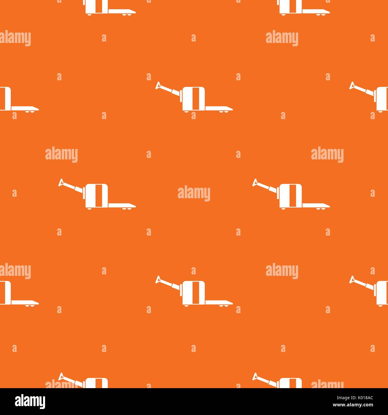 Cart on wheels pattern seamless Stock Vector