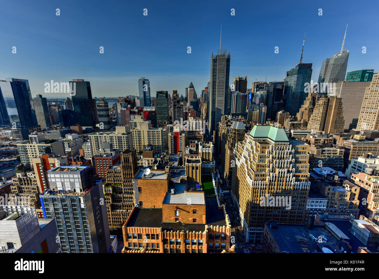 New York City skyline view from midtown Manhattan Stock Photo - Alamy