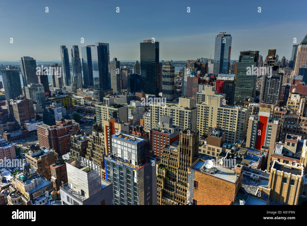 New York City skyline view from midtown Manhattan Stock Photo - Alamy