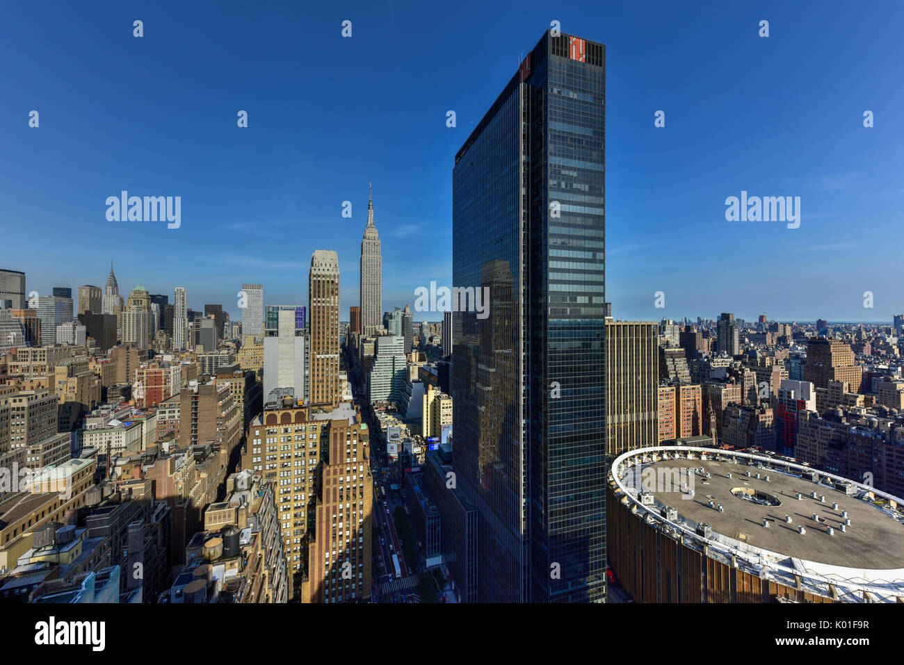 New York City skyline view from midtown Manhattan Stock Photo - Alamy