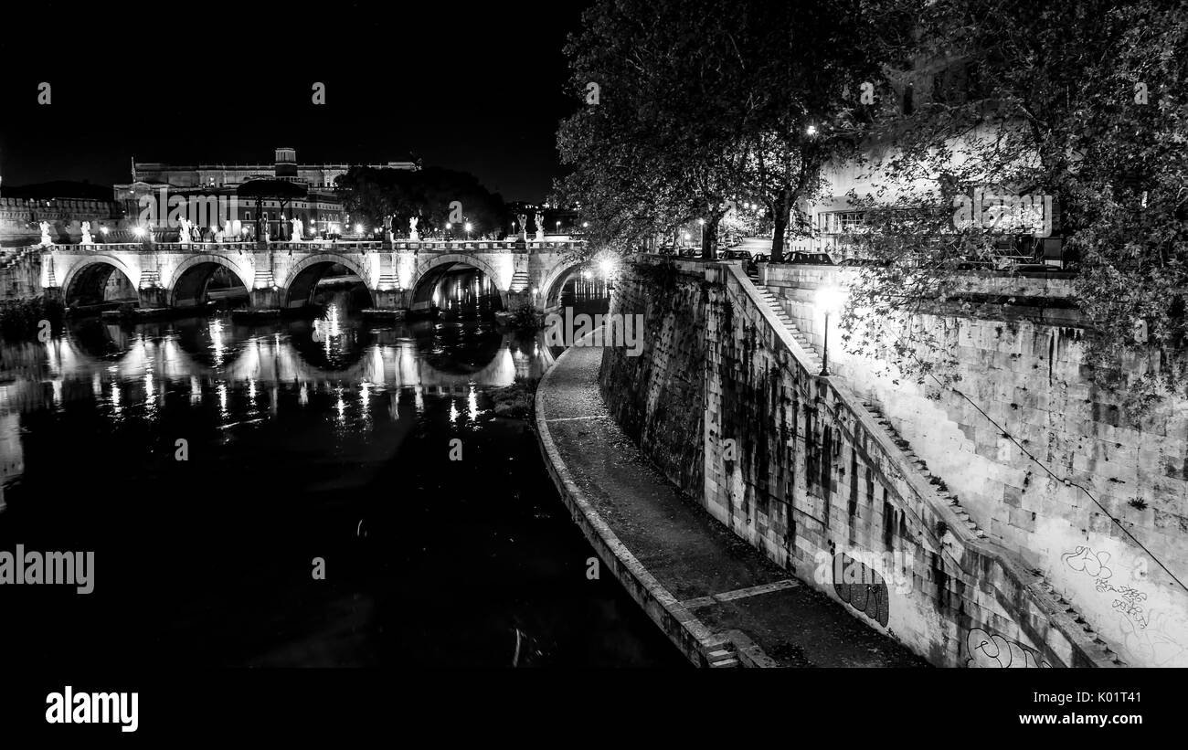 Beautiful place in rome Black and White Stock Photos & Images - Alamy