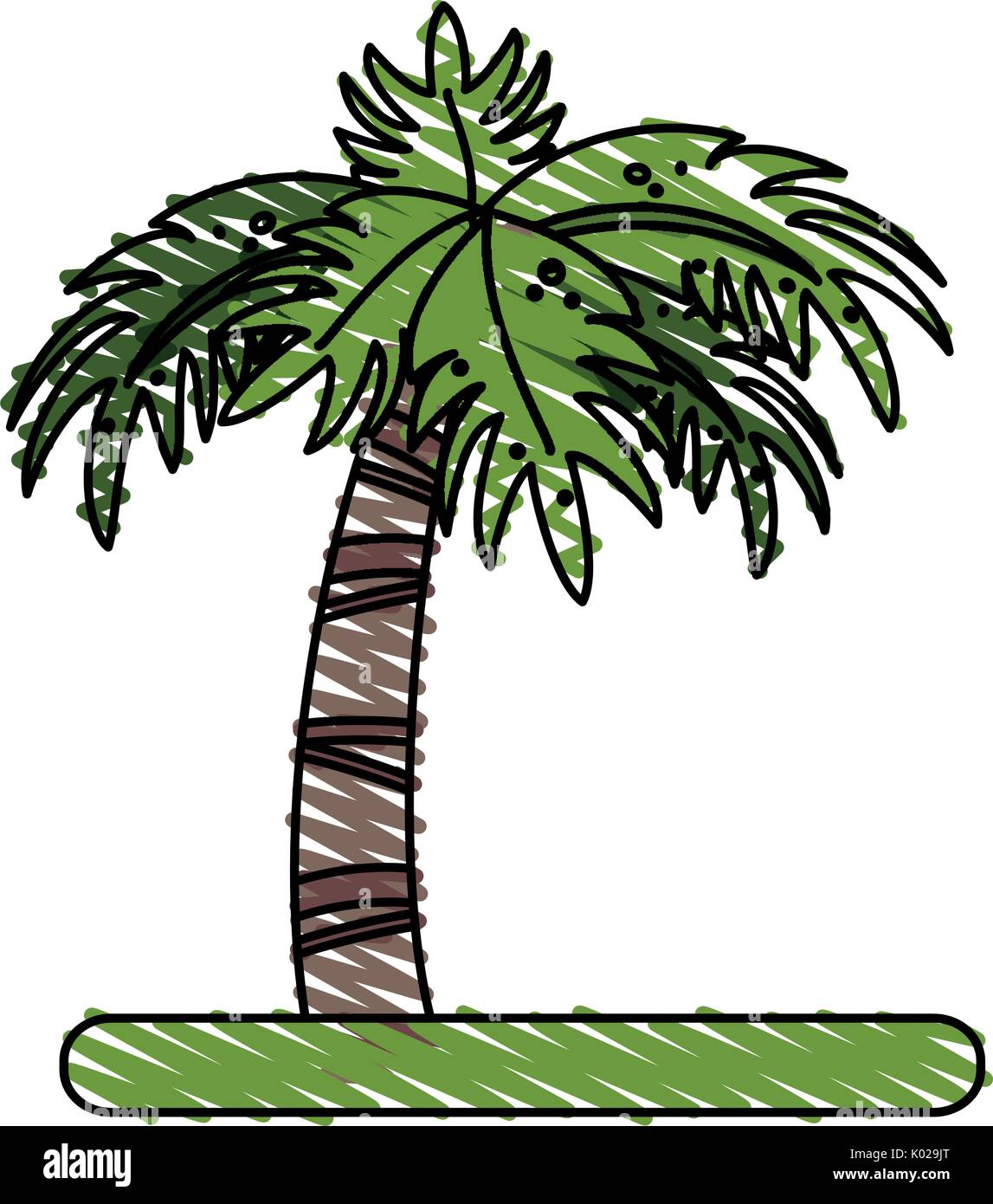 palm vector illustration Stock Vector