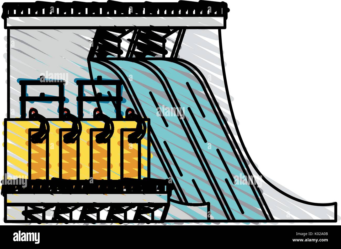 Hydroelectric machine Stock Vector Images - Alamy