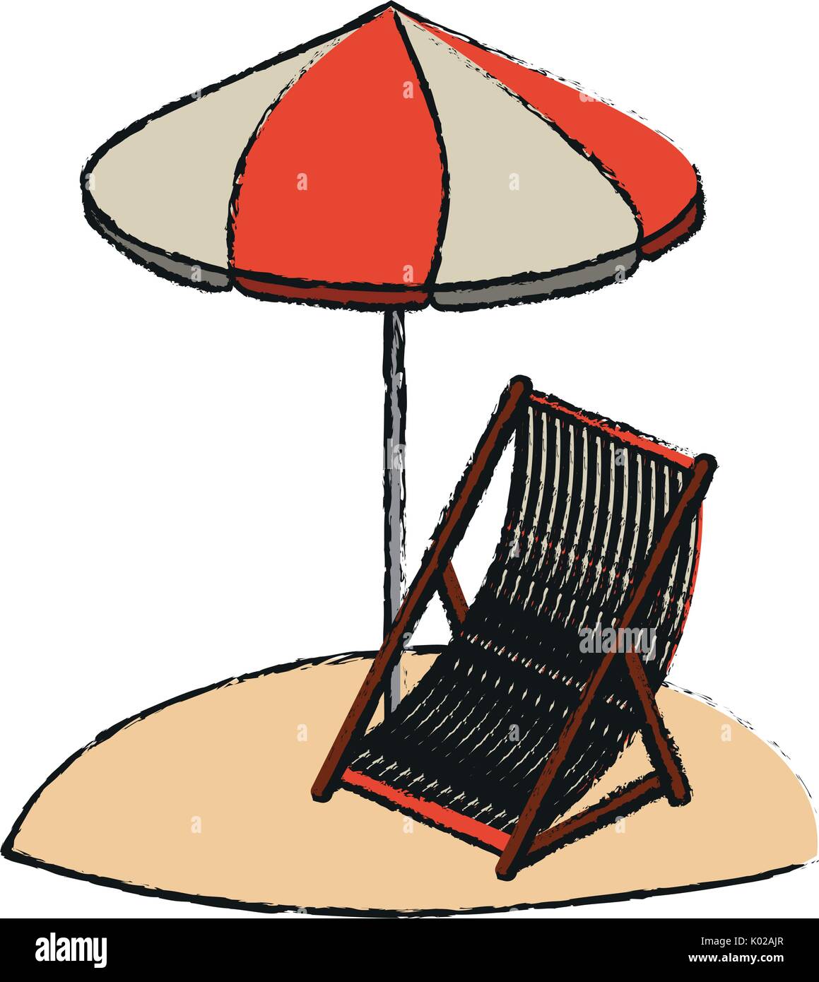 beach vector illustration Stock Vector Image & Art - Alamy