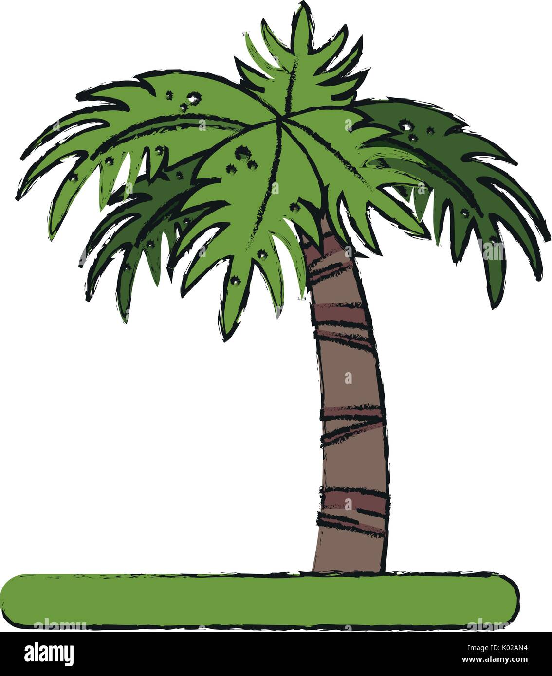 palm vector illustration Stock Vector
