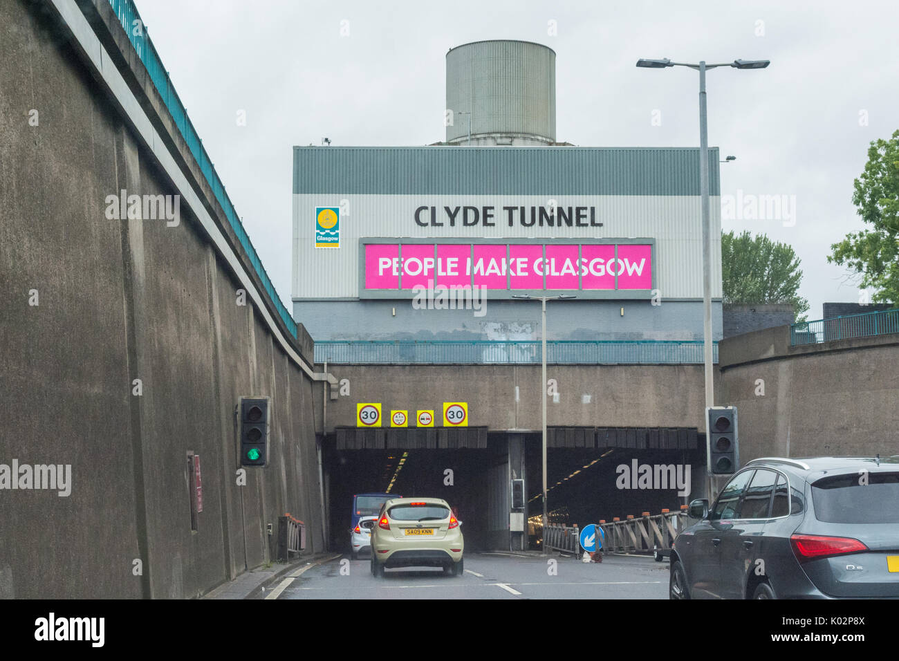 Clyde Tunnel, Glasgow, Scotland, UK Stock Photo