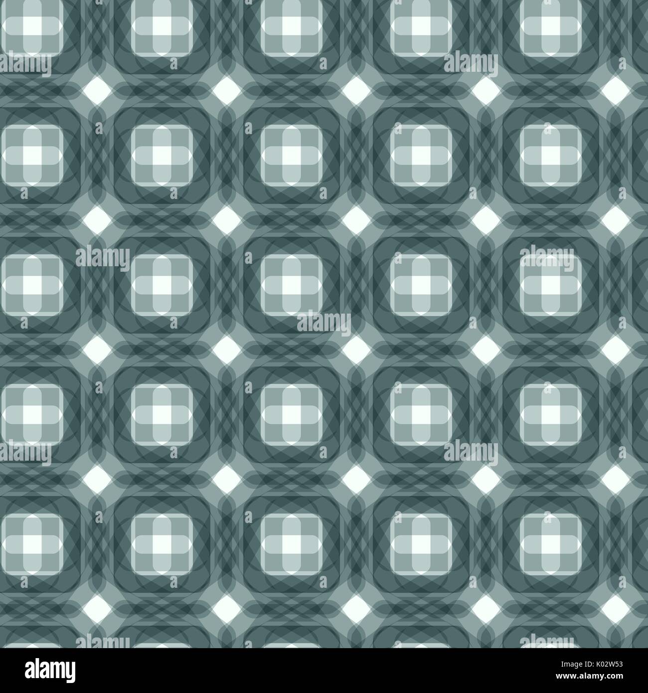 Vector Abstract Pattern. Endless Grey Green Background. Trendy Overlay Backdrop. Concept Symmetric Art. Stock Vector