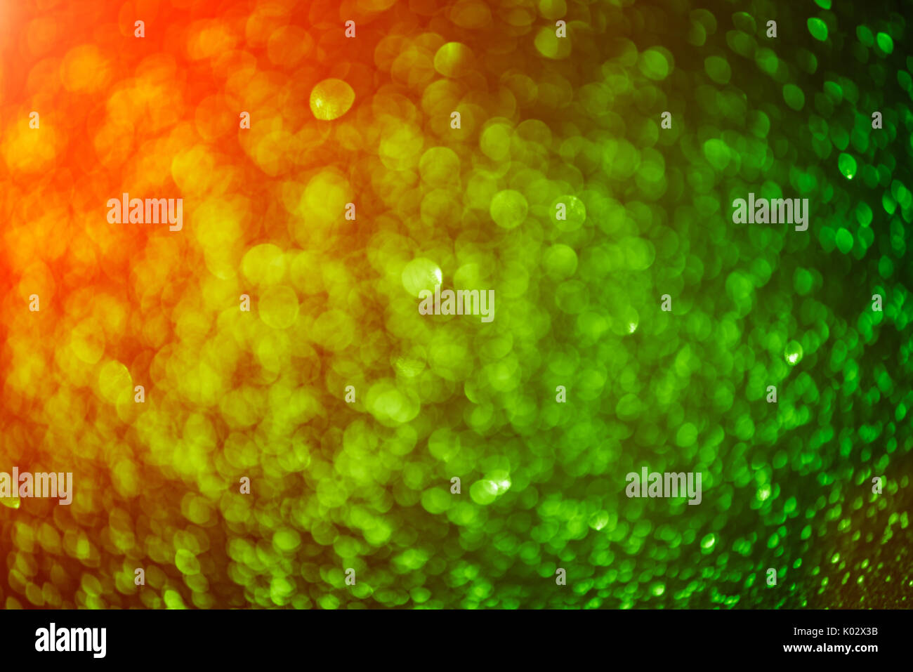 Green abstract blurred defocused background Stock Photo