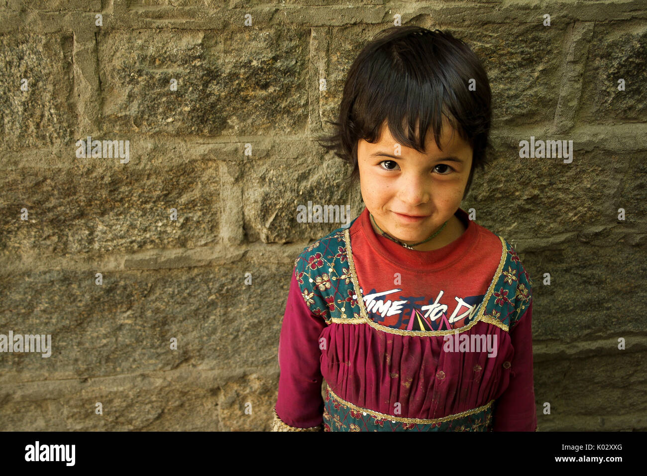 A Kid Beautiful face and innocent smile Stock Photo
