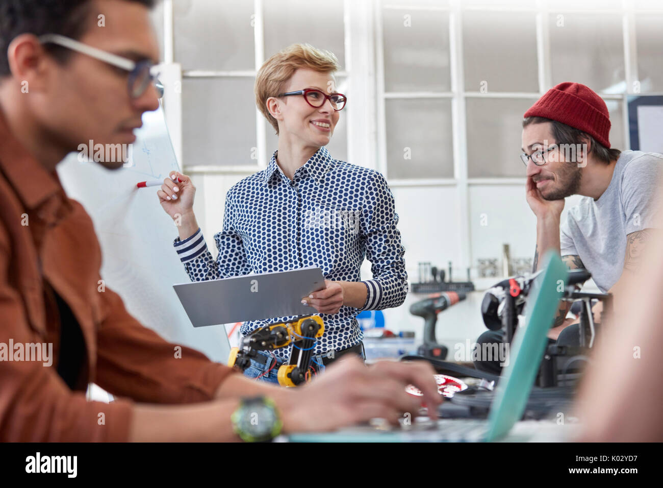Designers meeting, brainstorming in office Stock Photo