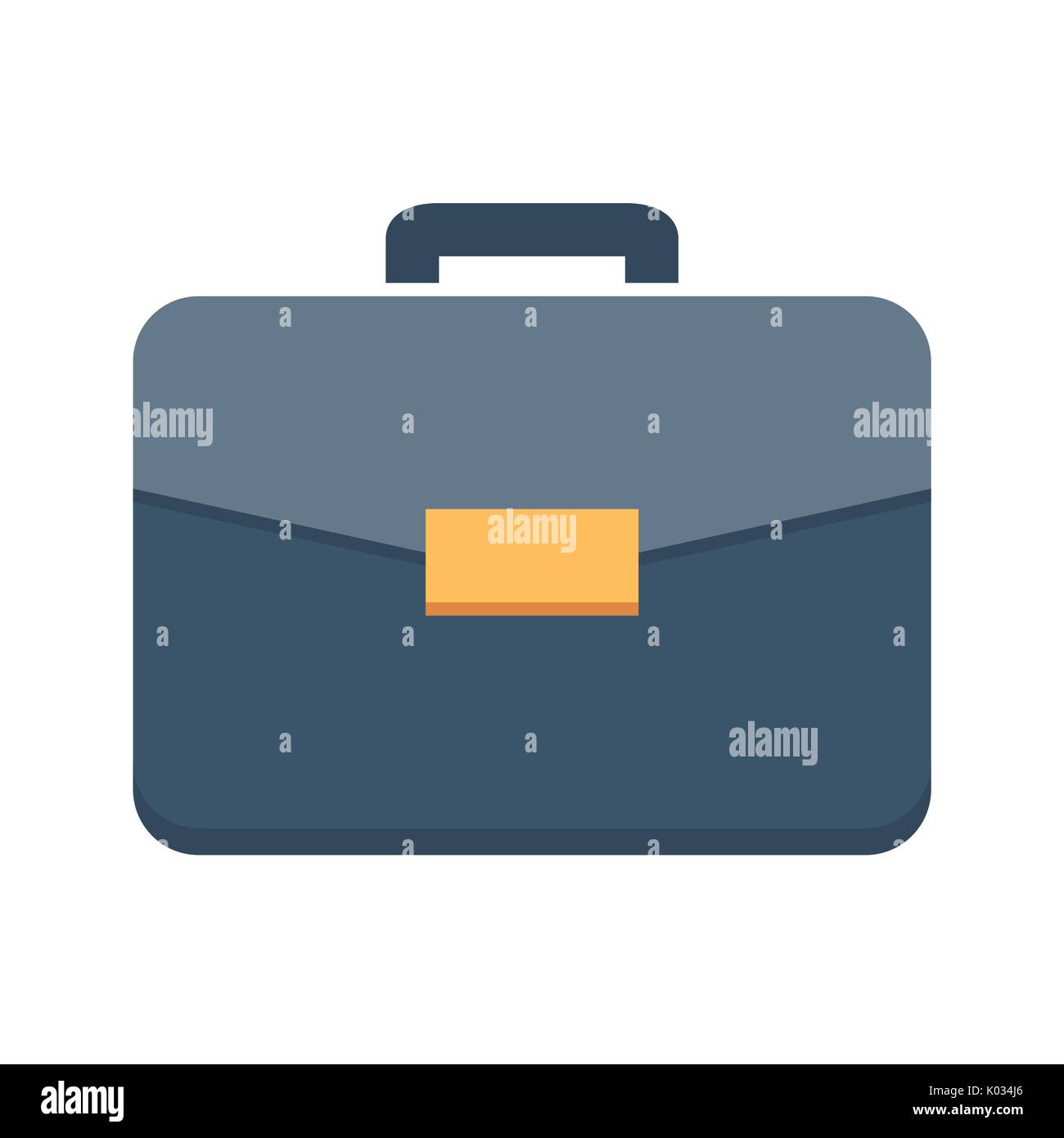 Briefcase Flat Vector Icon. Flat icon isolated on the white background. Editable EPS file. Vector illustration. Stock Vector