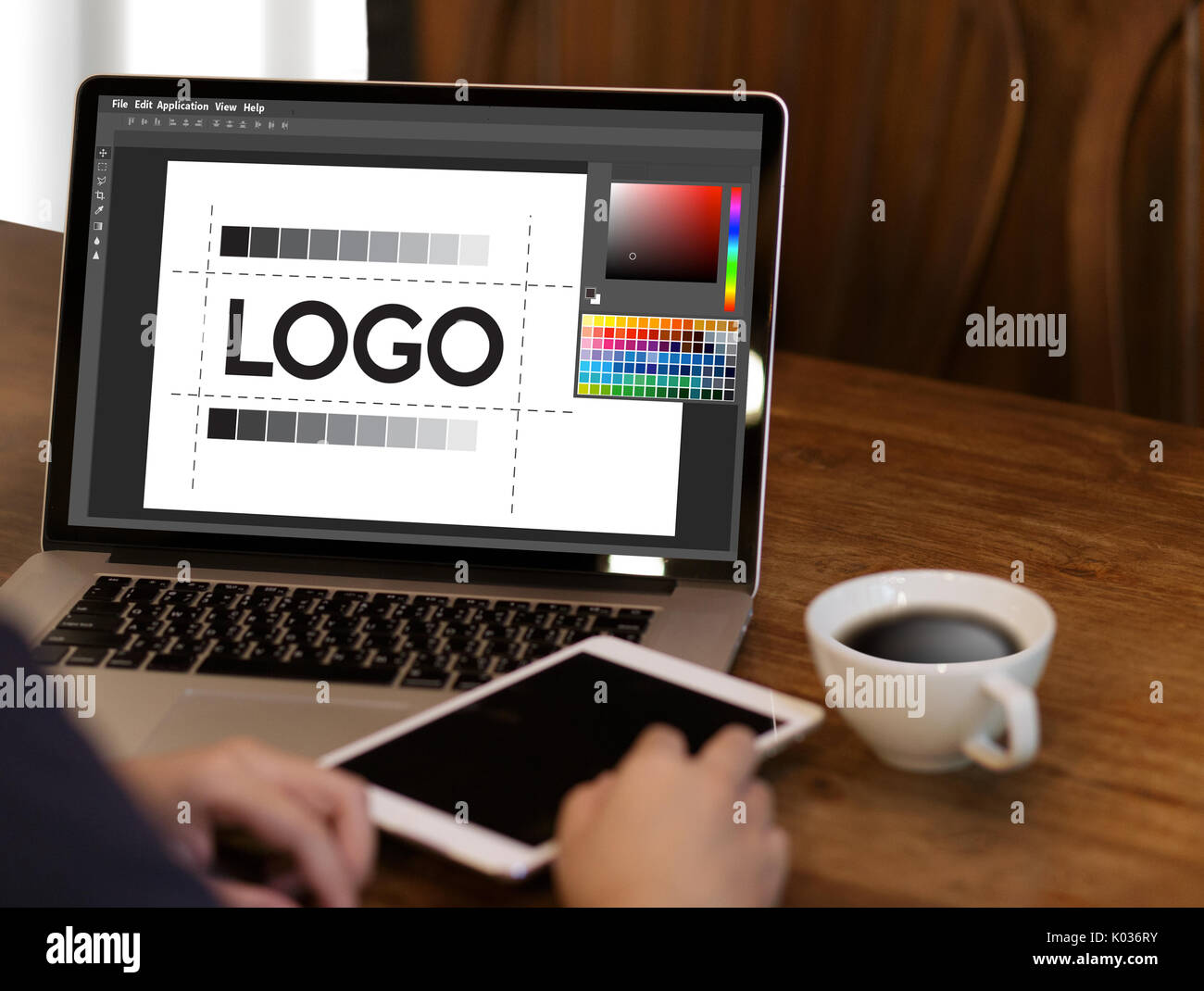 design creative creativity work brand designer sketch graphic  logo design Business concept Stock Photo