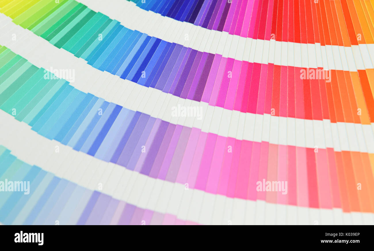 Beautiful color swatches book Stock Photo Alamy