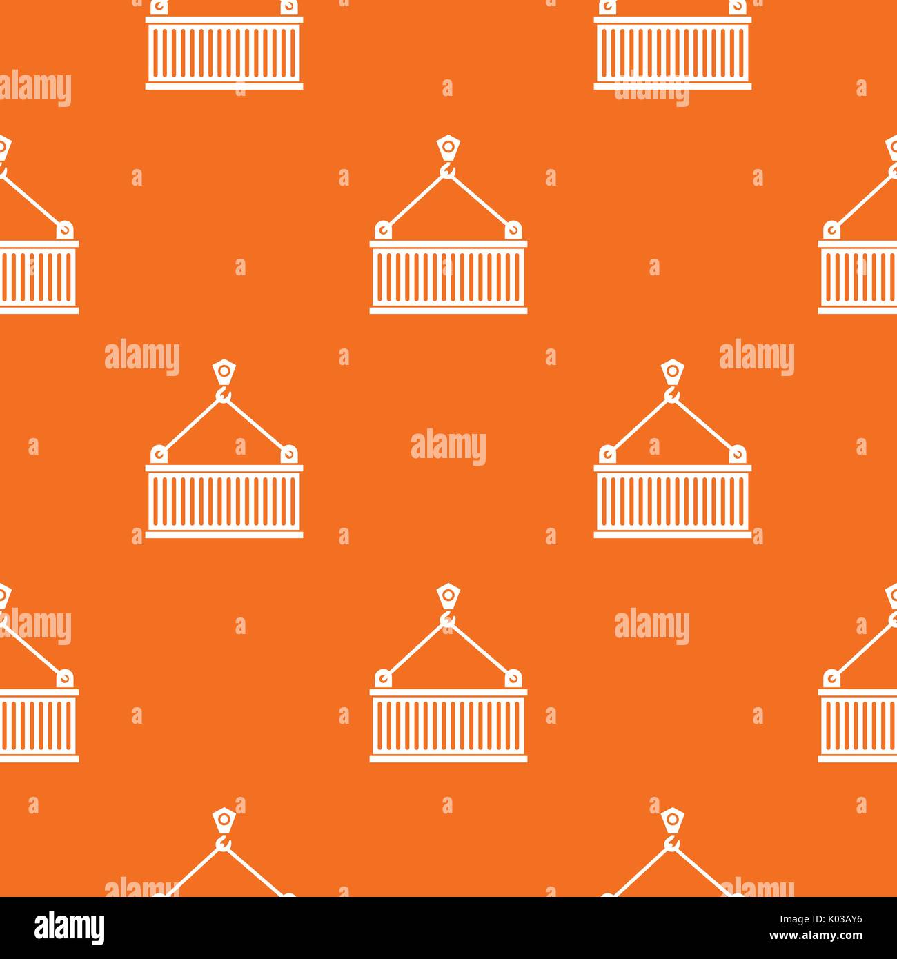 Crane with load pattern seamless Stock Vector