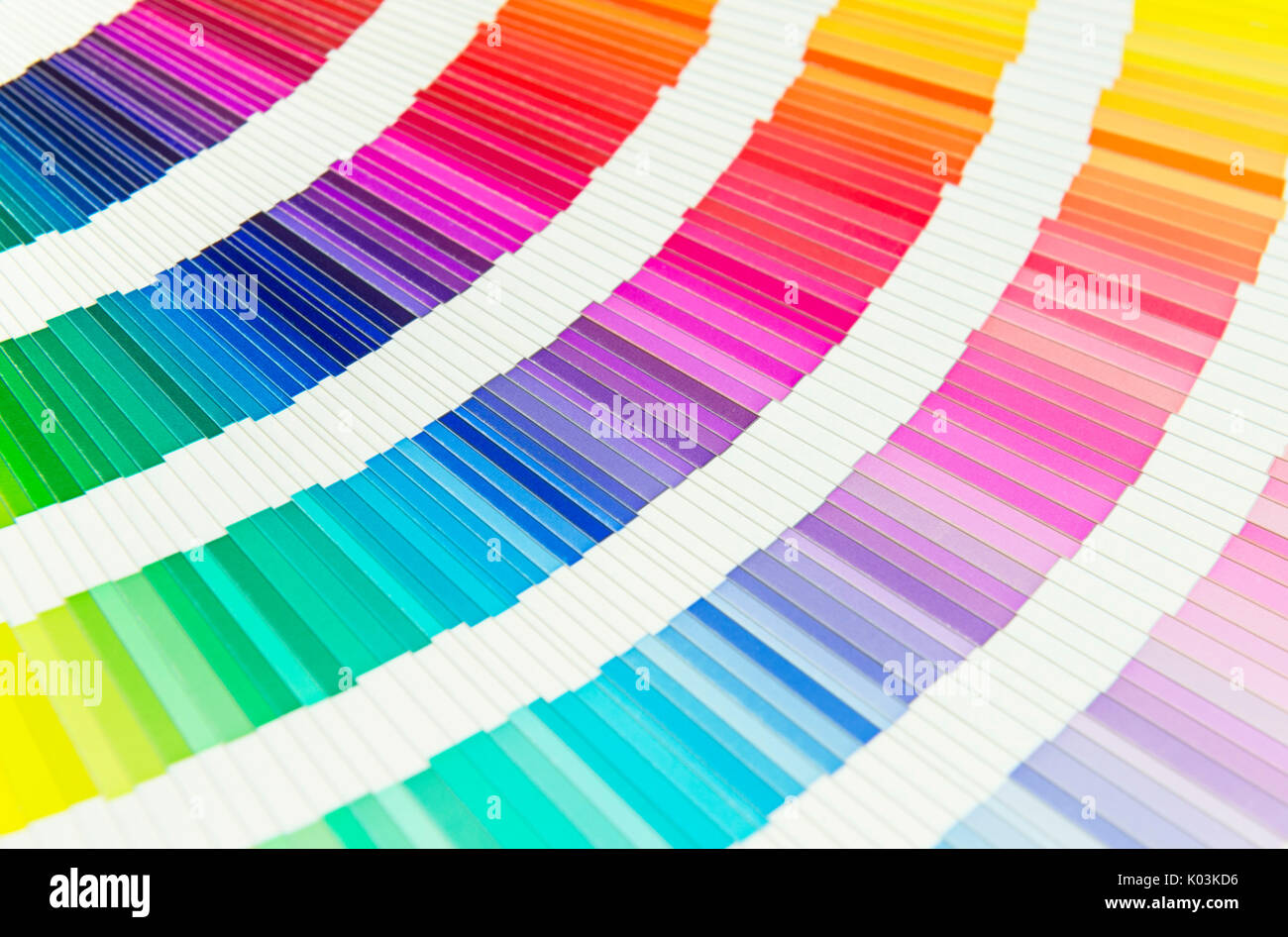Beautiful color swatches book Stock Photo