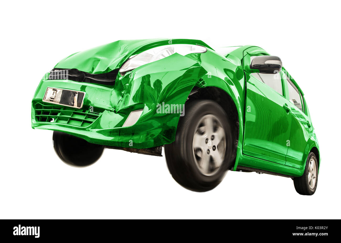 トップス G.V.G.V destroy crash damage design crash-car-side-view-have-big-