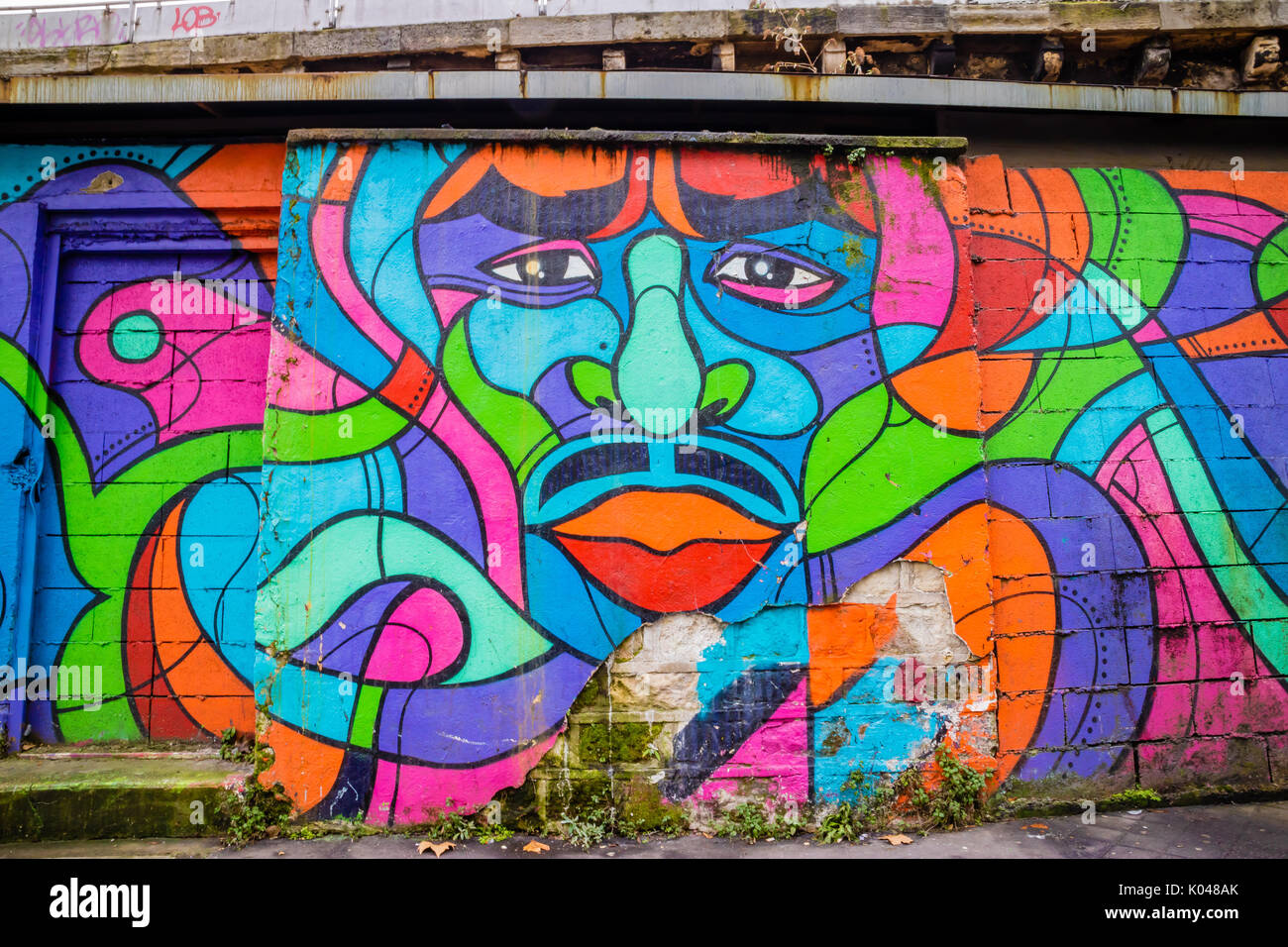 Colorful Street painting graffiti art Stock Photo Alamy