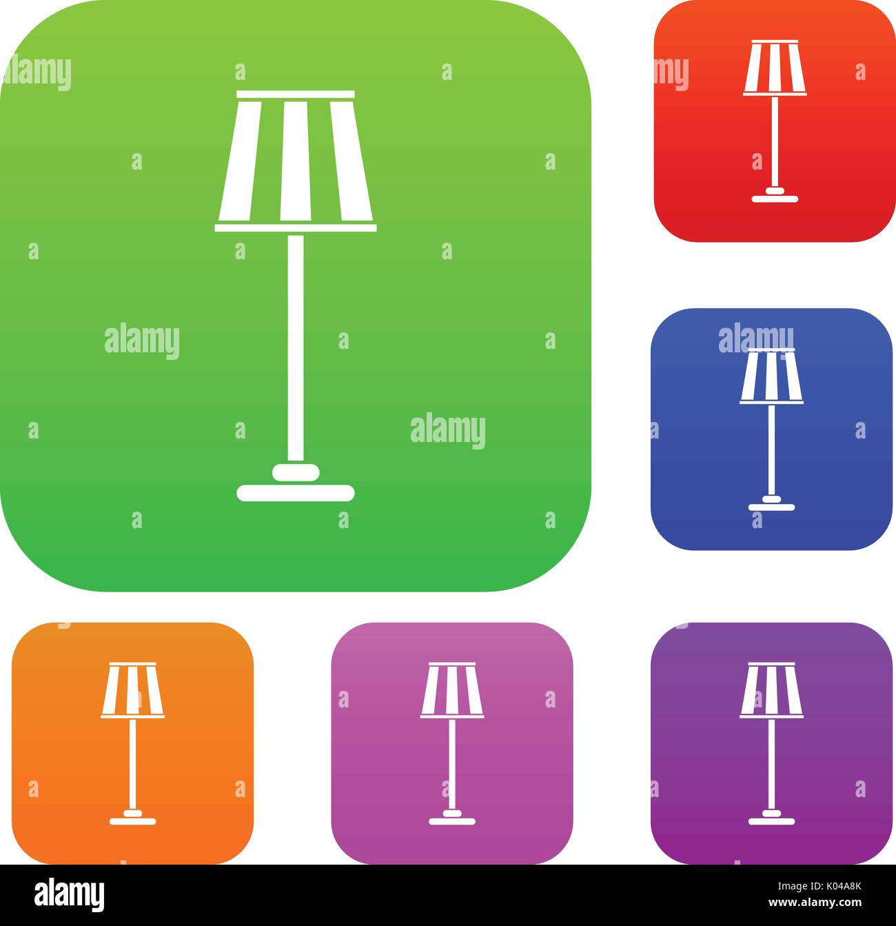 Floor lamp set collection Stock Vector Image & Art Alamy