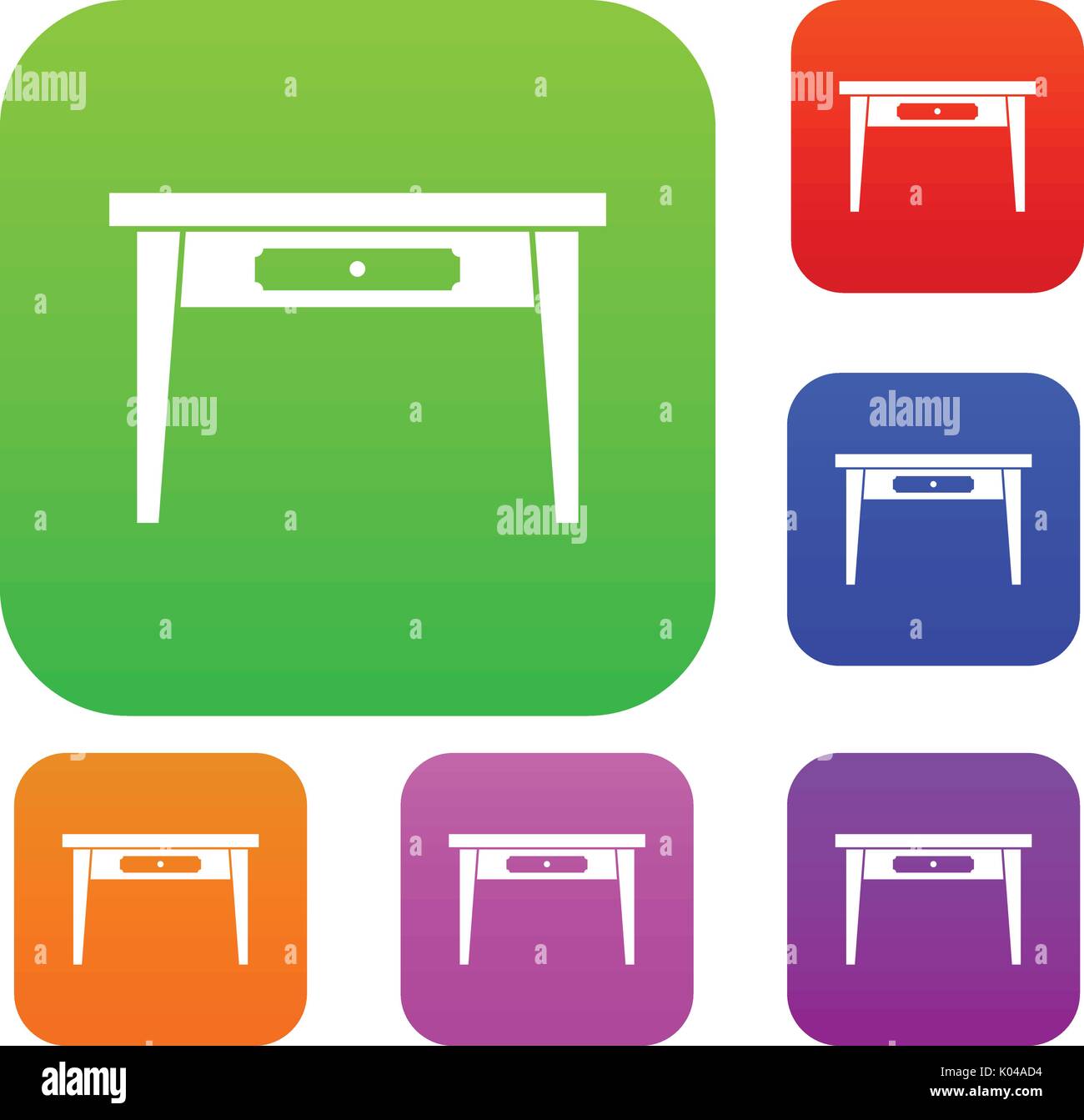 Wooden table set collection Stock Vector Image & Art - Alamy