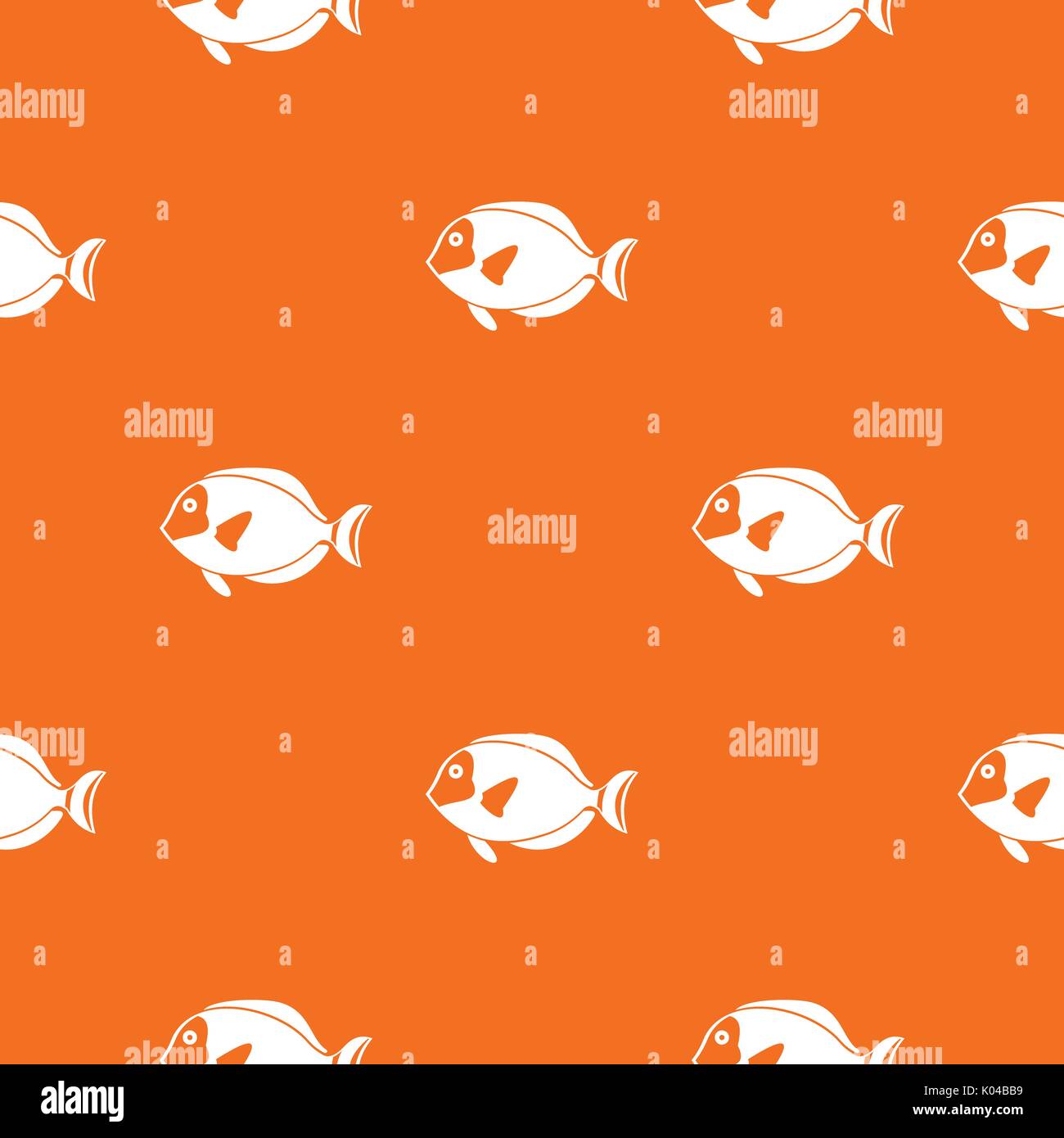 Surgeon fish pattern seamless Stock Vector