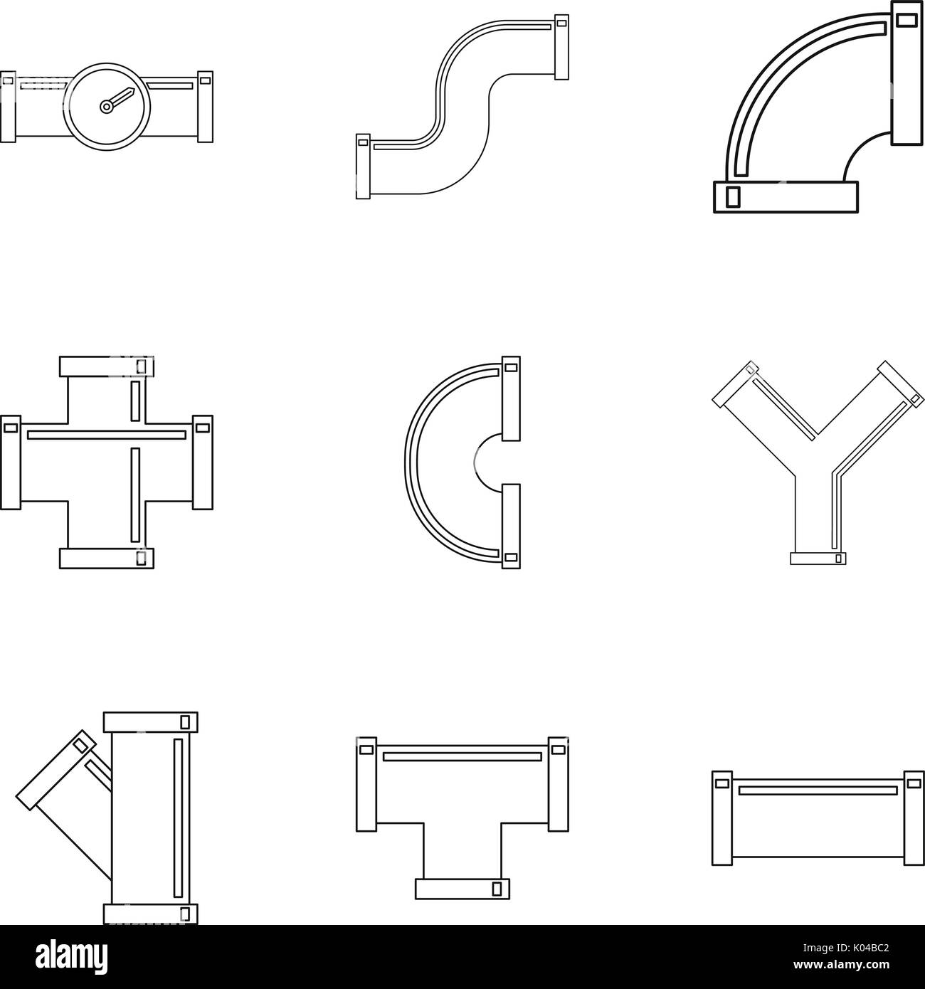 Water line tap connector Stock Vector Images - Alamy