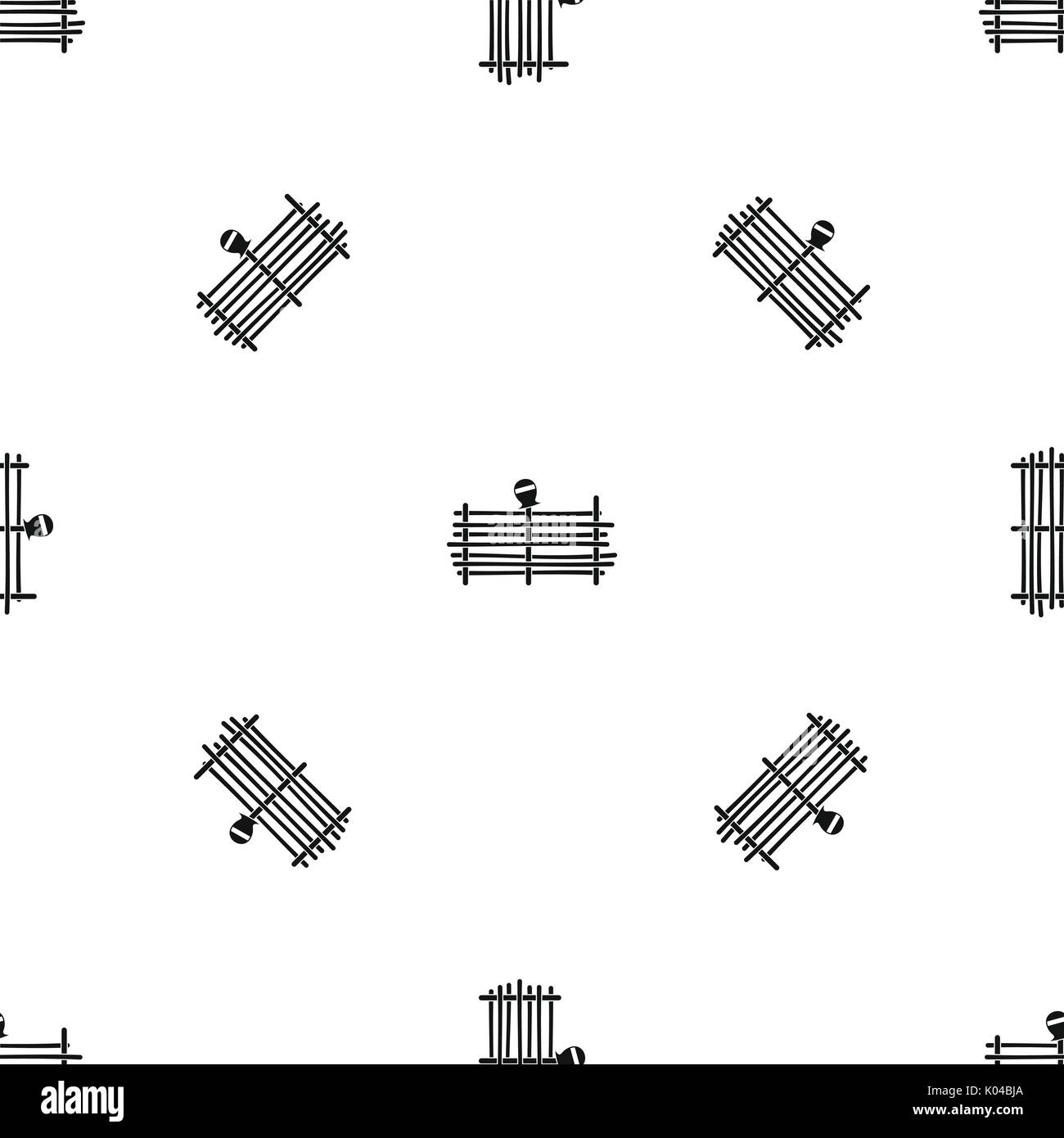 Palisade pattern Black and White Stock Photos & Images Alamy
