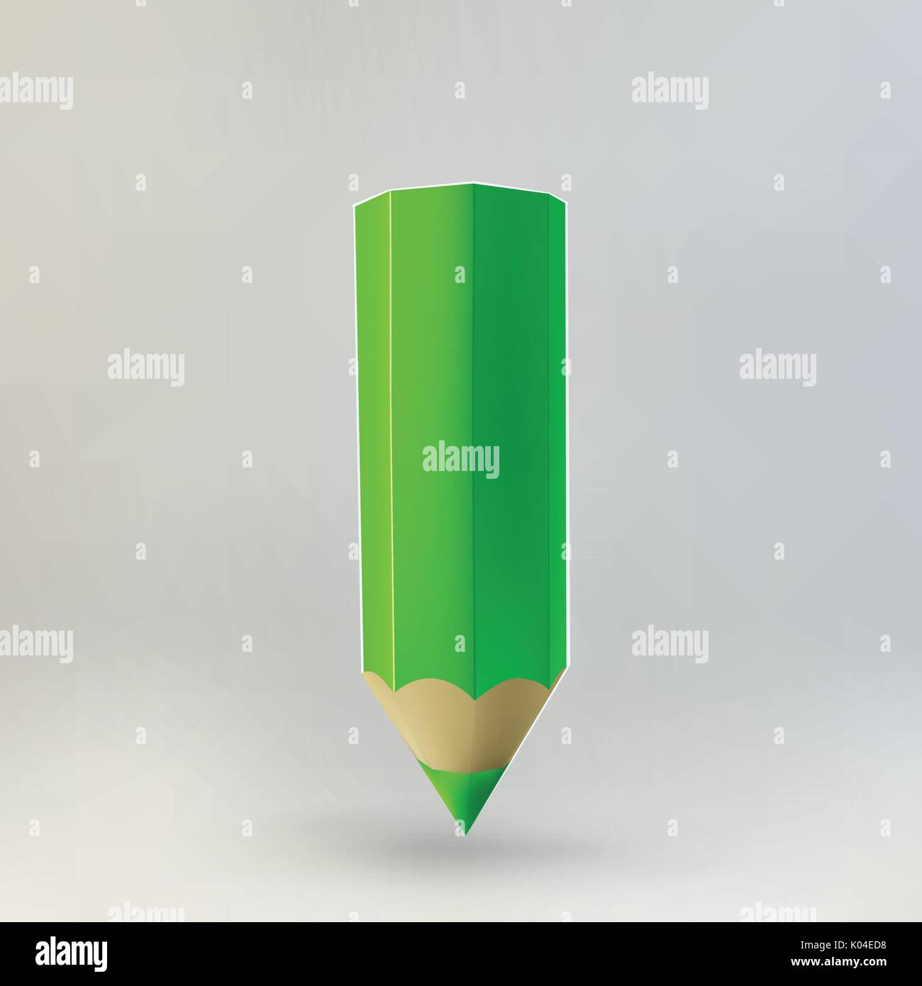 Red pencil icon Stock Vector