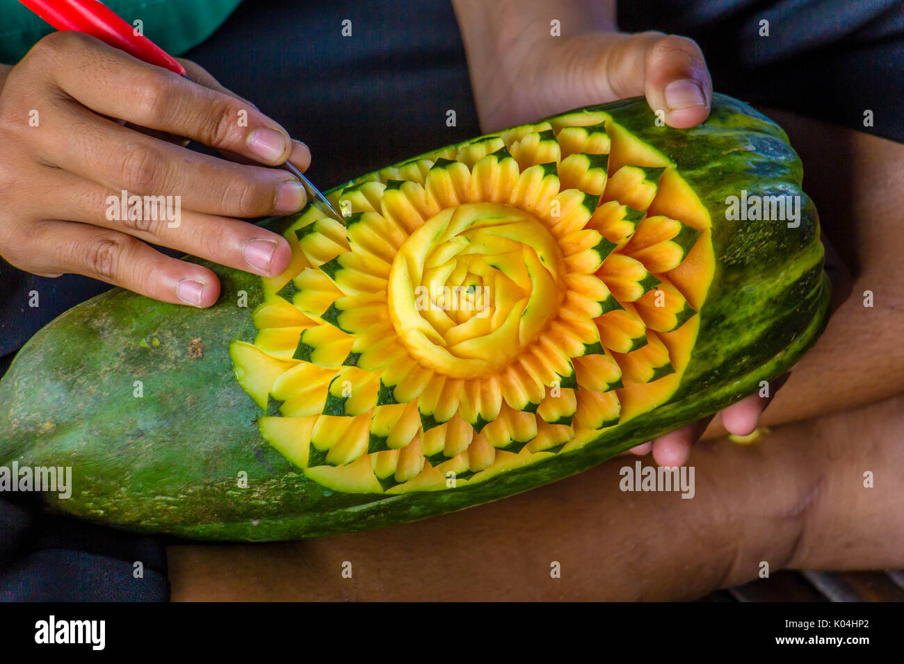 Fruit carving thailand hi-res stock photography and images - Alamy