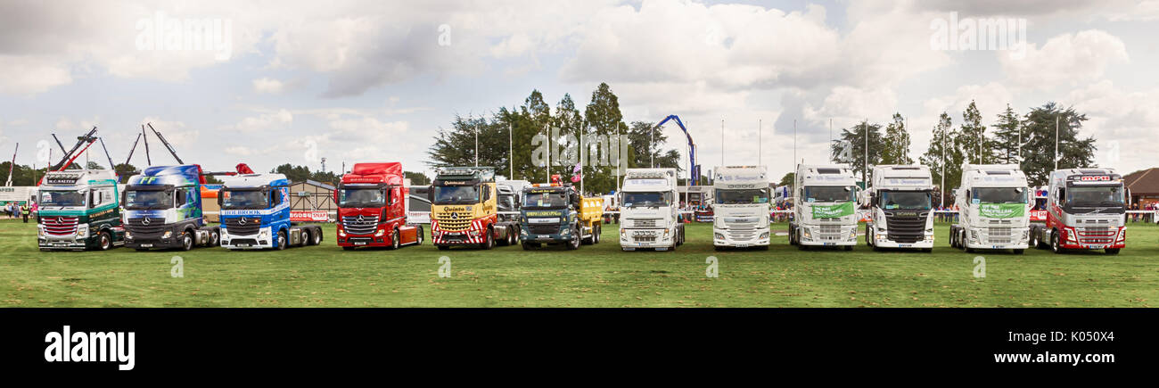 NORFOLK, UK - AUGUST 19th, 2017: Truckfest Norwich is a transport festival in the UK based around the haulage industry located in Norfolk. Stock Photo