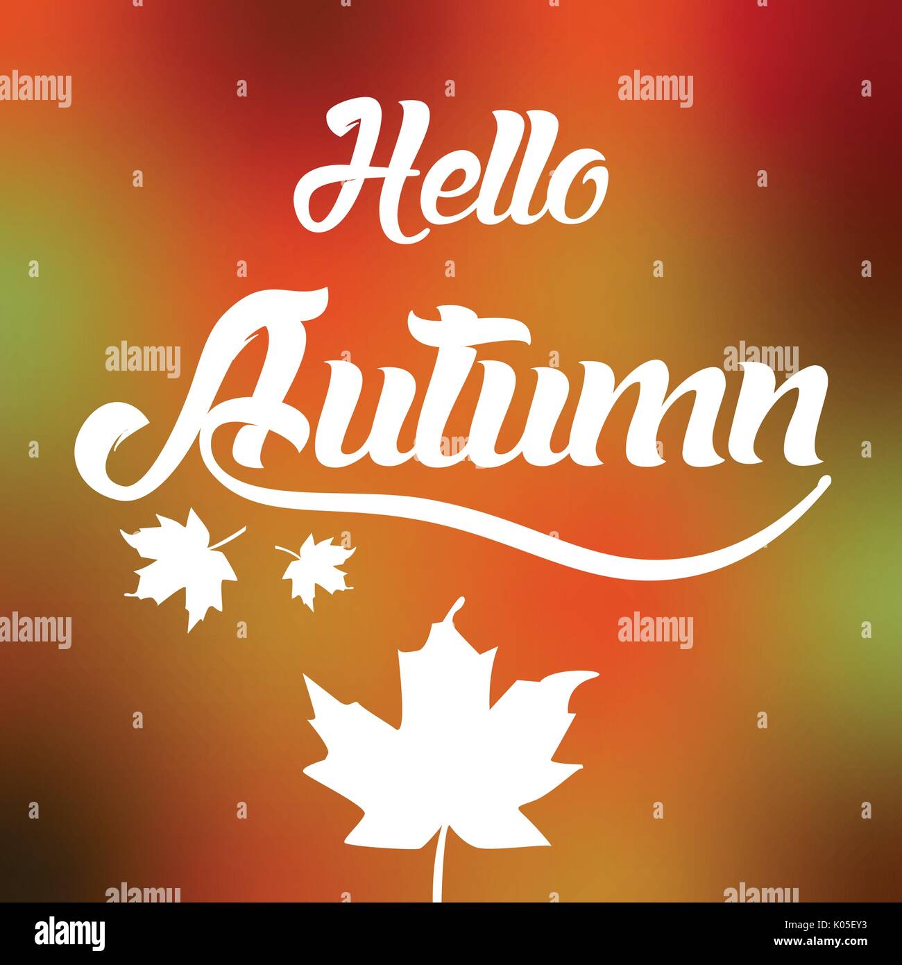 Autumn season greeting vector banner / poster Stock Vector Image & Art ...