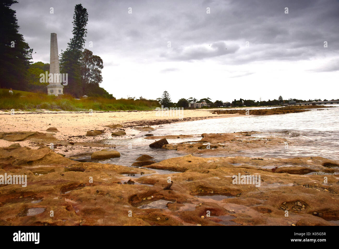 Captain Cook's Landing Place, Botany Bay, Sydney, New South Wales, Australia Stock Photo